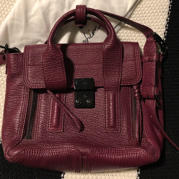 3.1 Phillip Lim Mini Pashli handbag, Maroon - Picture 7 of 8